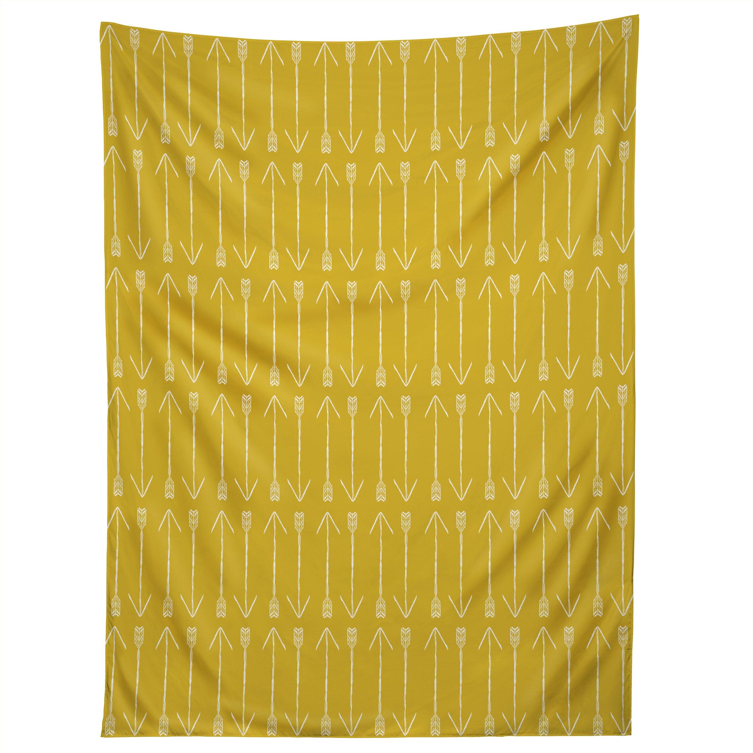 CHARTREUSE ARROWS tapestry 75x100