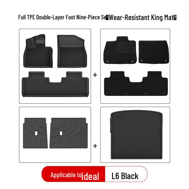 Compatible TPE Car Floor Mats for Ideal L6pro Max, i8, i6, L7, L8, L9