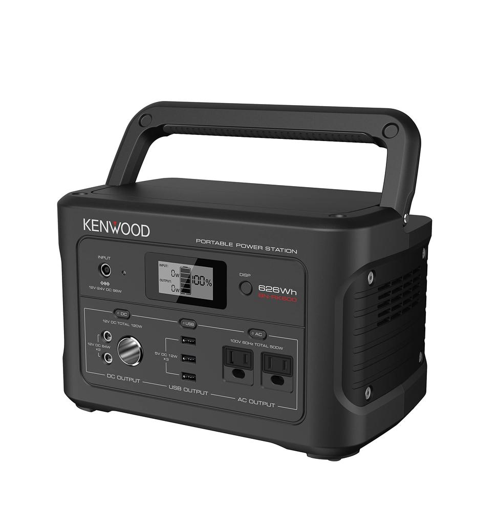 JVC Kenwood Portable Power Station Rechargeable Battery Capacity BN-RK600-B 174,000mAh/626Wh