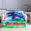 Coperte del cartone animato Captain Tsubasa coperta da picnic Coperte calde in flanella Morbida e confortevole fodere per letto Regalo di compleanno