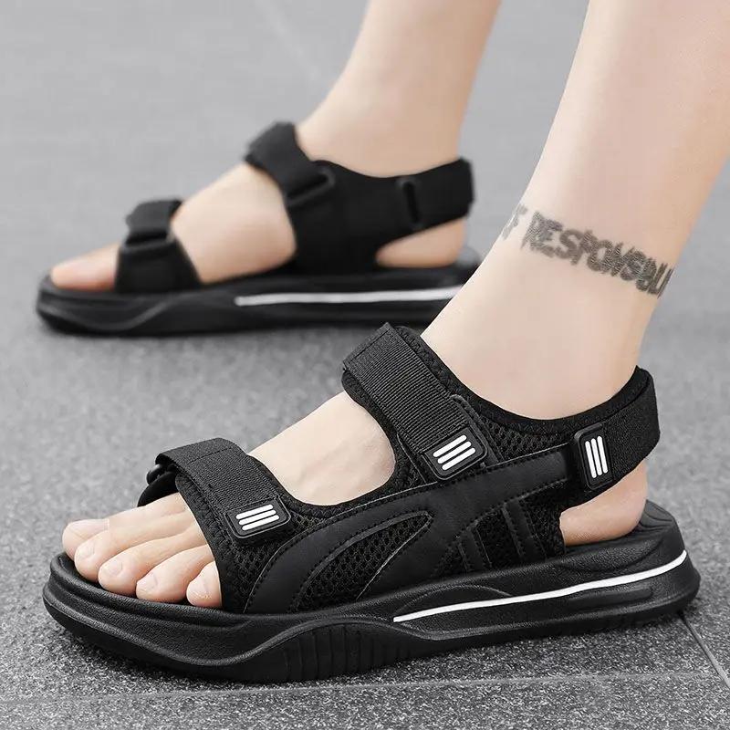 Breathable Summer 2024 Male Shoe Outdoor Men's Sandal Styles High Quality On Offer Cheap Liquidation 39 Original Casual Open Toe