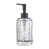 Luxury glass hand soap dispenser - press-type cosmetic refillable bottle for facial cleanser, shower gel, and other liquids