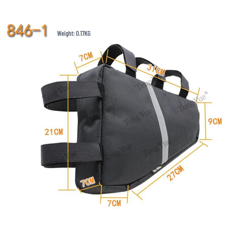 

846 Сумка на верхнюю трубу с треугольной рамой - Велосипедный чехол для хранения/Аккумуляторный блок Top Length: 31*21*7 cm