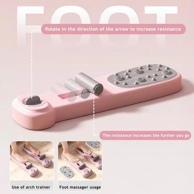 Yousheng Foot Arch Trainer Strengthening Foot And Arch Muscles 2-in-1 Arch Stretcher with Massager Portable Foot Support Equipment for Dance Fitness