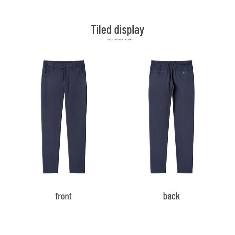 FIRS Men's Linen Blend Straight-Fit Casual Pants