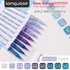 LANGUO 288/9 Colors Acrylic Paint Marker Pens Soft Brush Professional Drawing Pens for Graffiti School Stationery Art Supplies