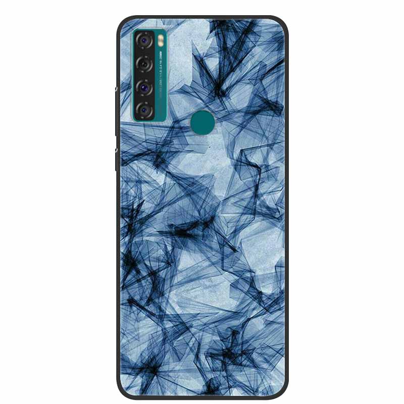 For TCL 20 R 5G Case Marble Silicone TPU Soft Phone Back Cover Case For TCL 20R 5G Funda Bumper Protector Capa Shockproof Coque