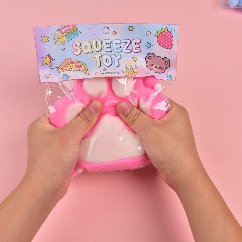 Super Soft Simulation Plush Cat Claw Pinch Music Slow Rebound Decompression Super Cute Cat Claw Pinch Music Decompression Trick Toy
