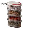 Spice Storage Box Seasoning Jar Food Grade BPA Free Large Capacity Transparent Stackable Sealed Spice Organizer