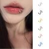 Edelstahl S-förmige Ohrstecker Farbe Nasenstecker Sonderform Titanstahl Lippenstecker Körperpiercing Schmuck