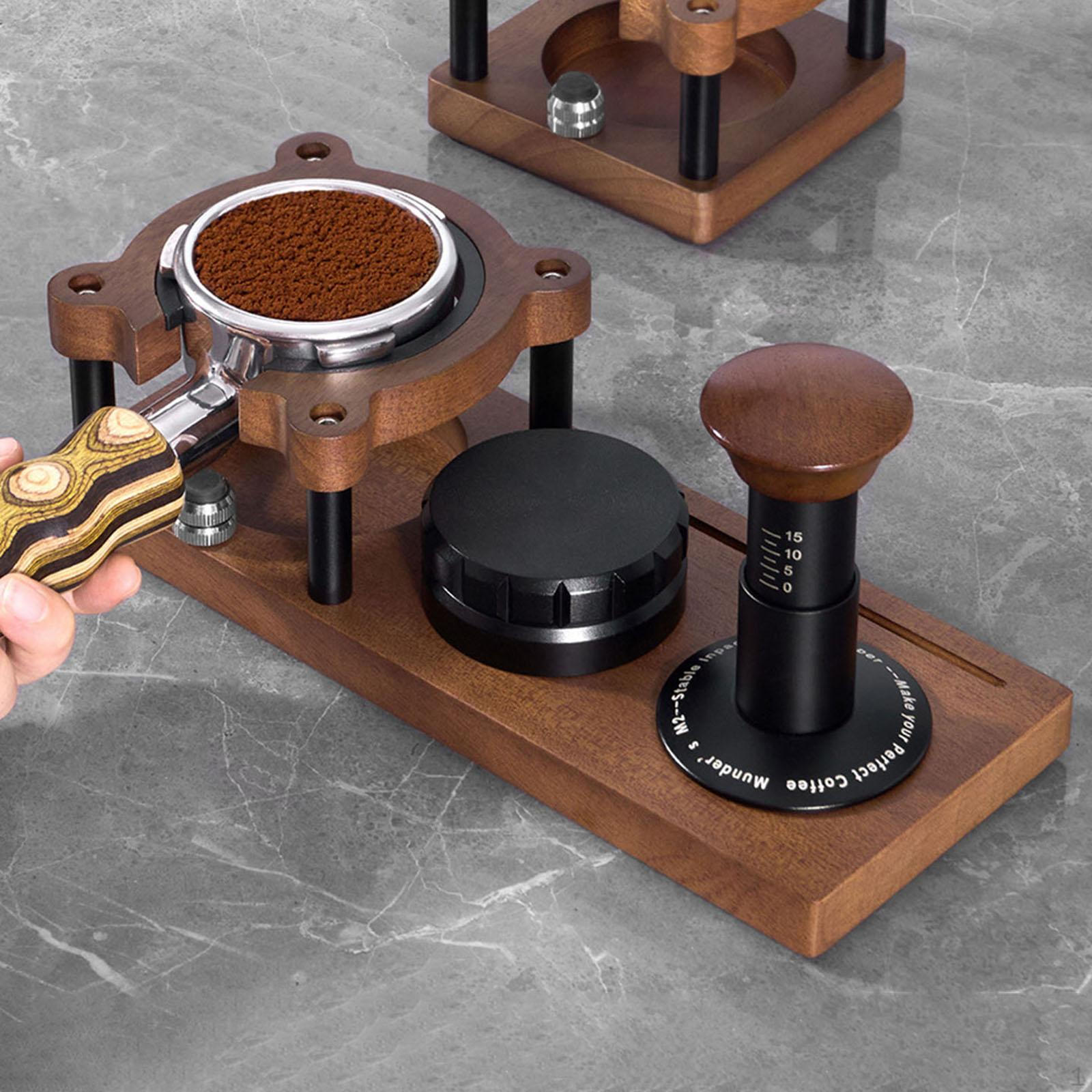 

Станция темпера для кофе Держатель портафильтра 51/53/58 мм Компактное руководство для rectangle