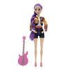 3Pcs Kpop Hunter Girl Doll with Guitar Accessories Animated Movie Character Collectible Toy Movable Joints Girl Action Figure Decoration Ornament