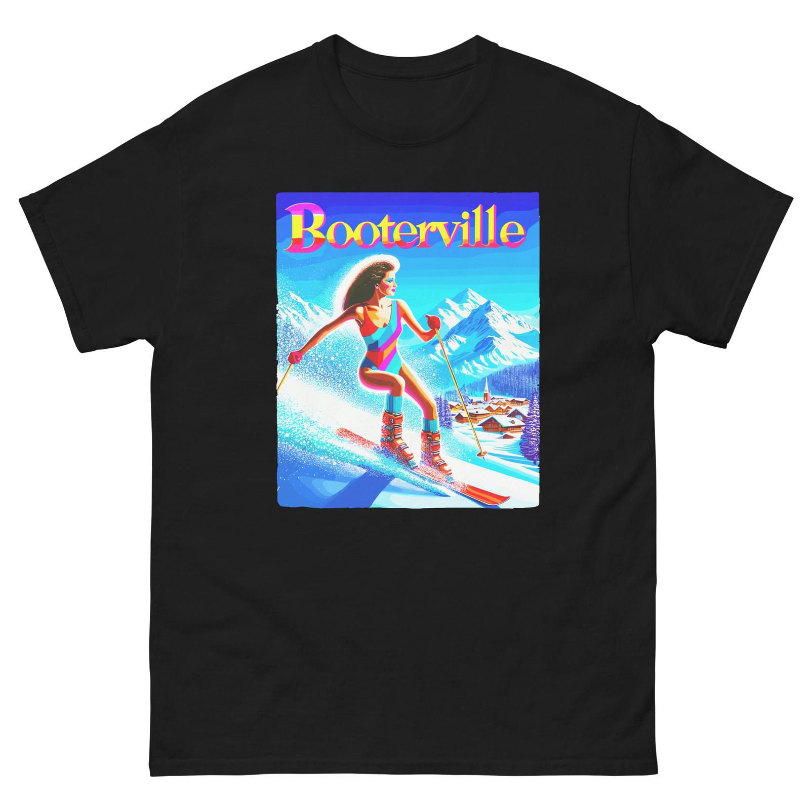 Booterville Lady Skiing Whistler Funny T-Shirt Shirt S