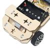 Solar Wireless Remote Control Car Model DIY Wooden Kid Electric Motor Building Project for