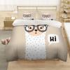 Alpaca Duvet Cover King/Queen Size Alpacas In Love Pattern Bedding Set Black White Argentina Animal 2/3Pcs Polyester Quilt Cover