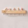 Creative Wooden Key Rack with Cute Ornament Clothes Coat Hooks  Bedroom Accessories