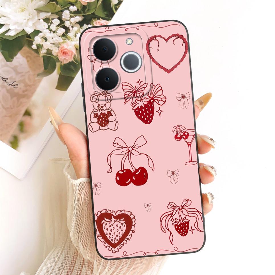 Custodia per Telefono Design alla Moda Per Realme Note 70 70T C71 India RMX5313 Narzo 80 Lite 4G Cover Morbida in Silicone Fiore Farfalla