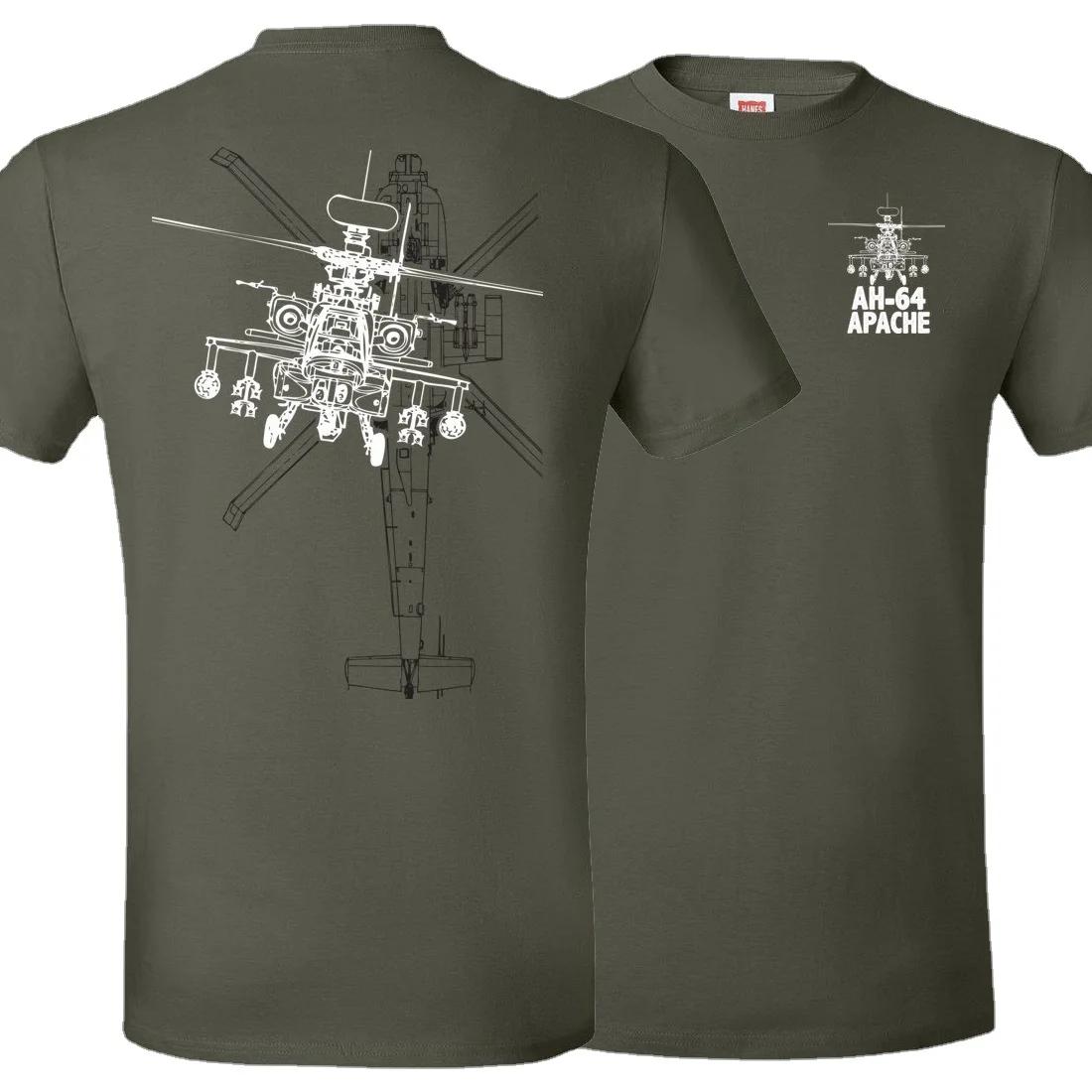 

Creative Design AH-64 Apache Helicopter Gunships T-Shirt. Summer Cotton Short Sleeve O-Neck Mens T Shirt New S-3XL - Men s Su... S разноцветный