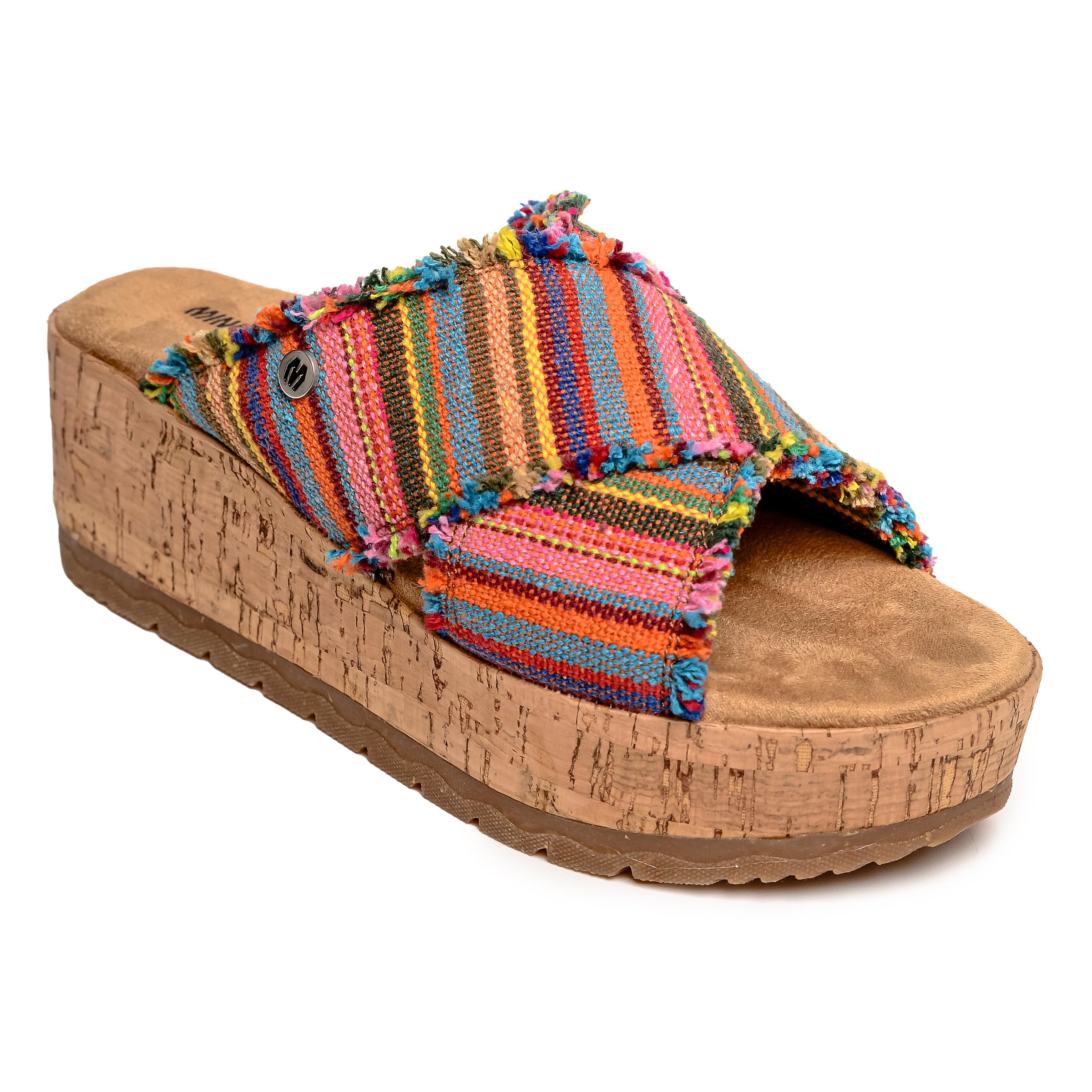 

Сандалии женские Minnetonka POSEY Slide Pink, размер 3,5, Sunset, 24,0