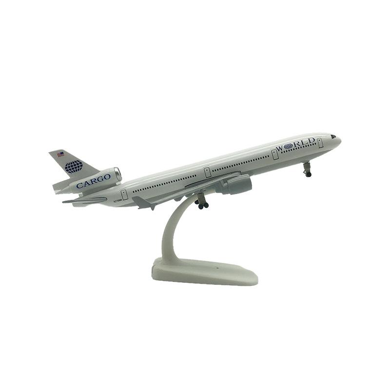

Металлическая модель самолета McDonnell Douglas MD-11, 20 см, с шасси - Подарочное украшение для самолета