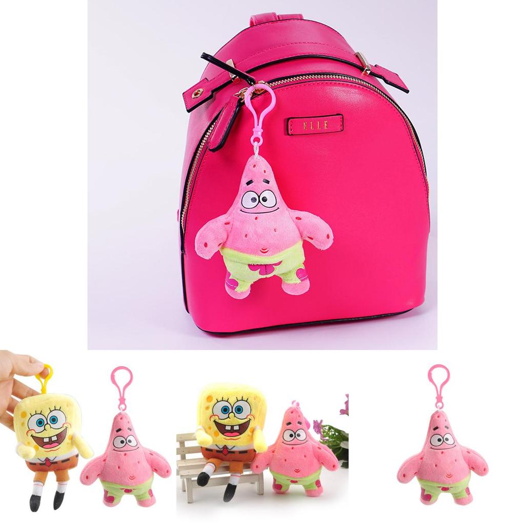 Spongebob Squarepants Patrick Star And Squidward Tentacles Plush Keychains Soft Toys For Kids And Collectors