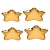Creative Star-Shaped Metal Dessert Tray Small Appetizer Plate for Cake Fruit
