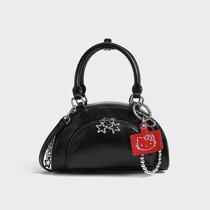 Original Small-batch Design Bow Handbag Premium Womens Fashion Versatile Bowling Bag