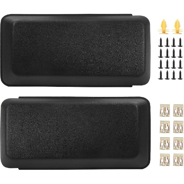 2Pcs F150 Front Bumper Guards Pads Cover Ert Cap Compatible With Ford F-150 2018   Replace# JL3Z17E810AB For Front Left Driver & Right Passenger Side