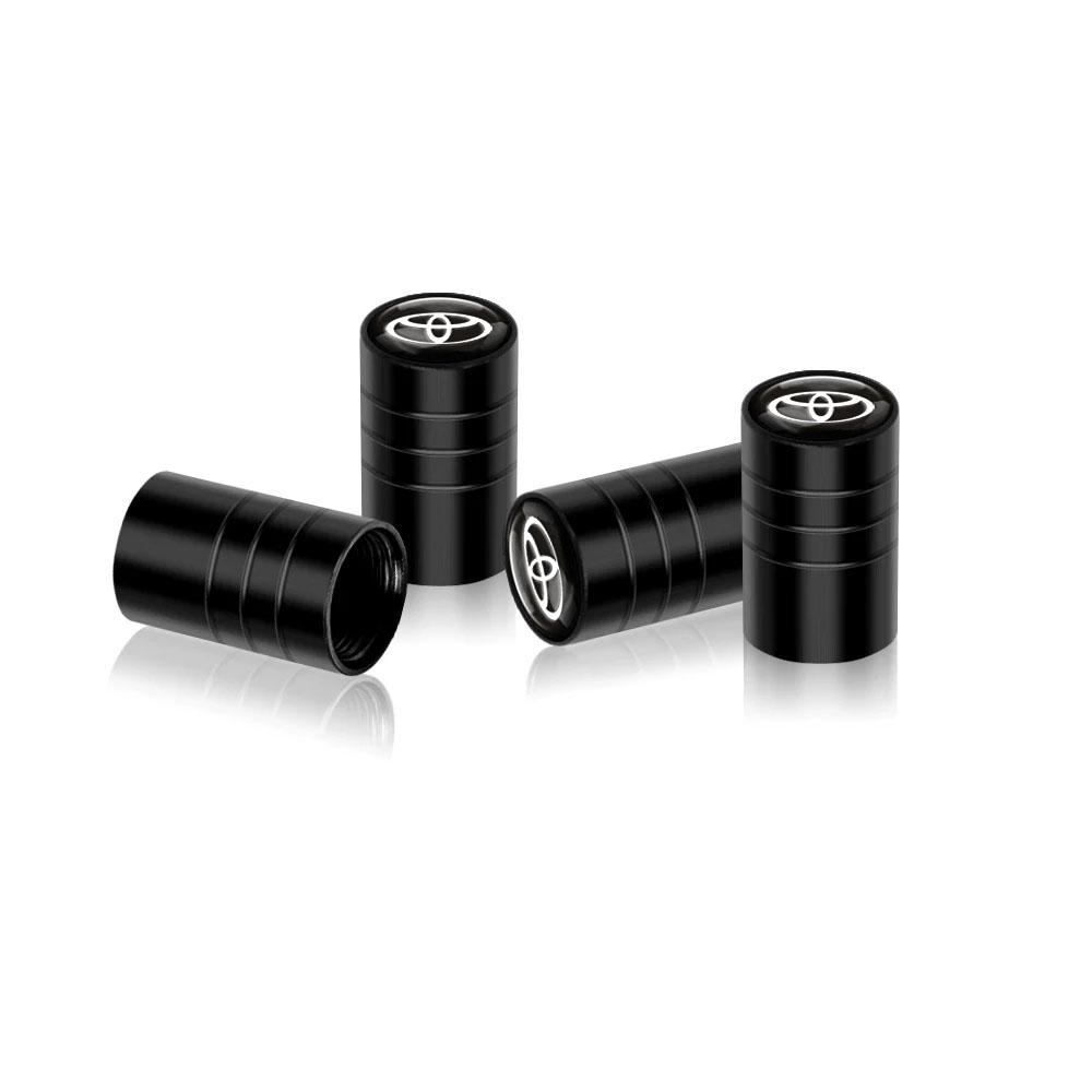 4Pcs Car Wheel Tire Valve Caps Air Stem For Toyota C-hr Rav4 Yaris Hilux Avensis Prius Auris Corolla Cross Tyre Plug Accessories