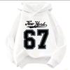 Fashionable Autumn Winter Long Sleeved Letter Number Printed Hoodie Comfortable Warm Pullover Sports Casual Children's Hoodie