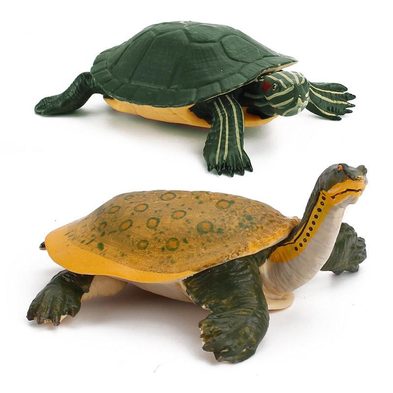 Realistic Pvc Turtle Figurine With Static Design For Aquarium Decor