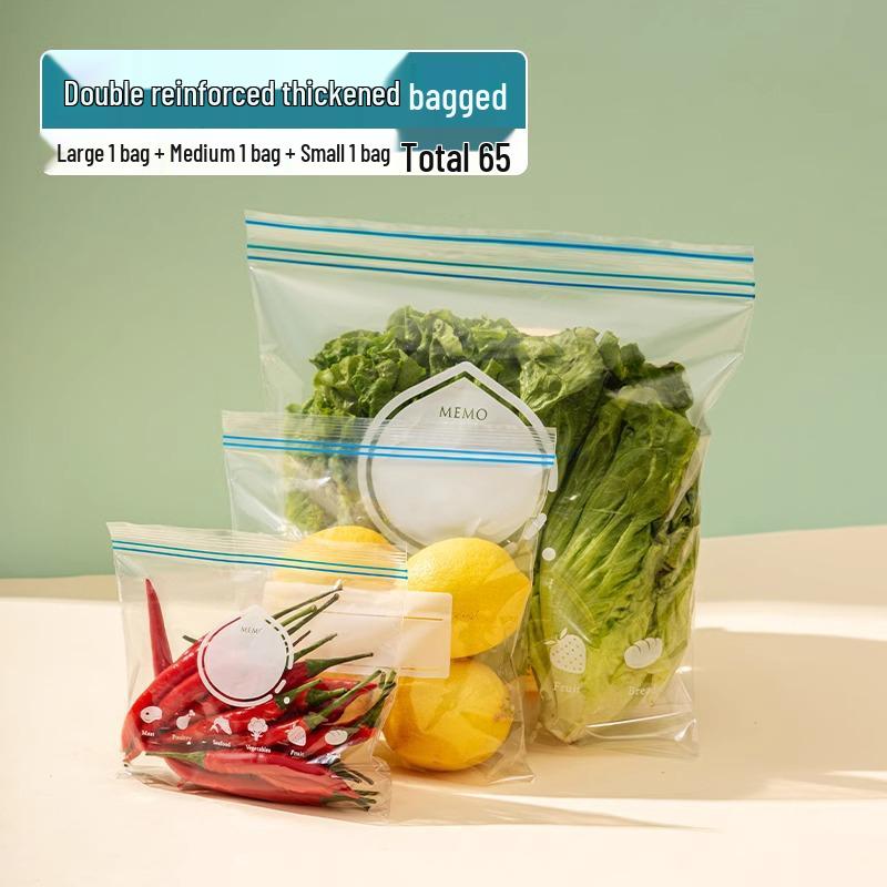 Thickened Food-Grade Double-Seal Refrigerator Storage Bag