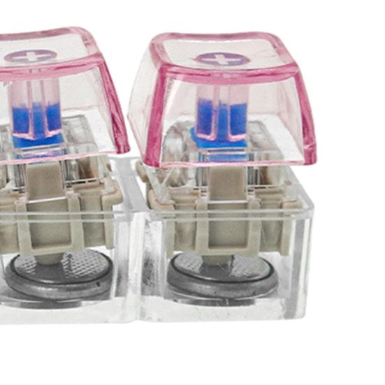 LED Light-up Keyboard Fidget Toy 4-in-1 Keyboard Decompression Button Finger Clicker Toy 4-Keys Fidget Keychain Stress Relief Desk Toy