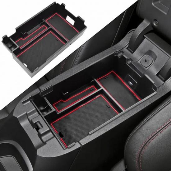 

Center Console Organizer Tray Compatible with 2018 2024 red