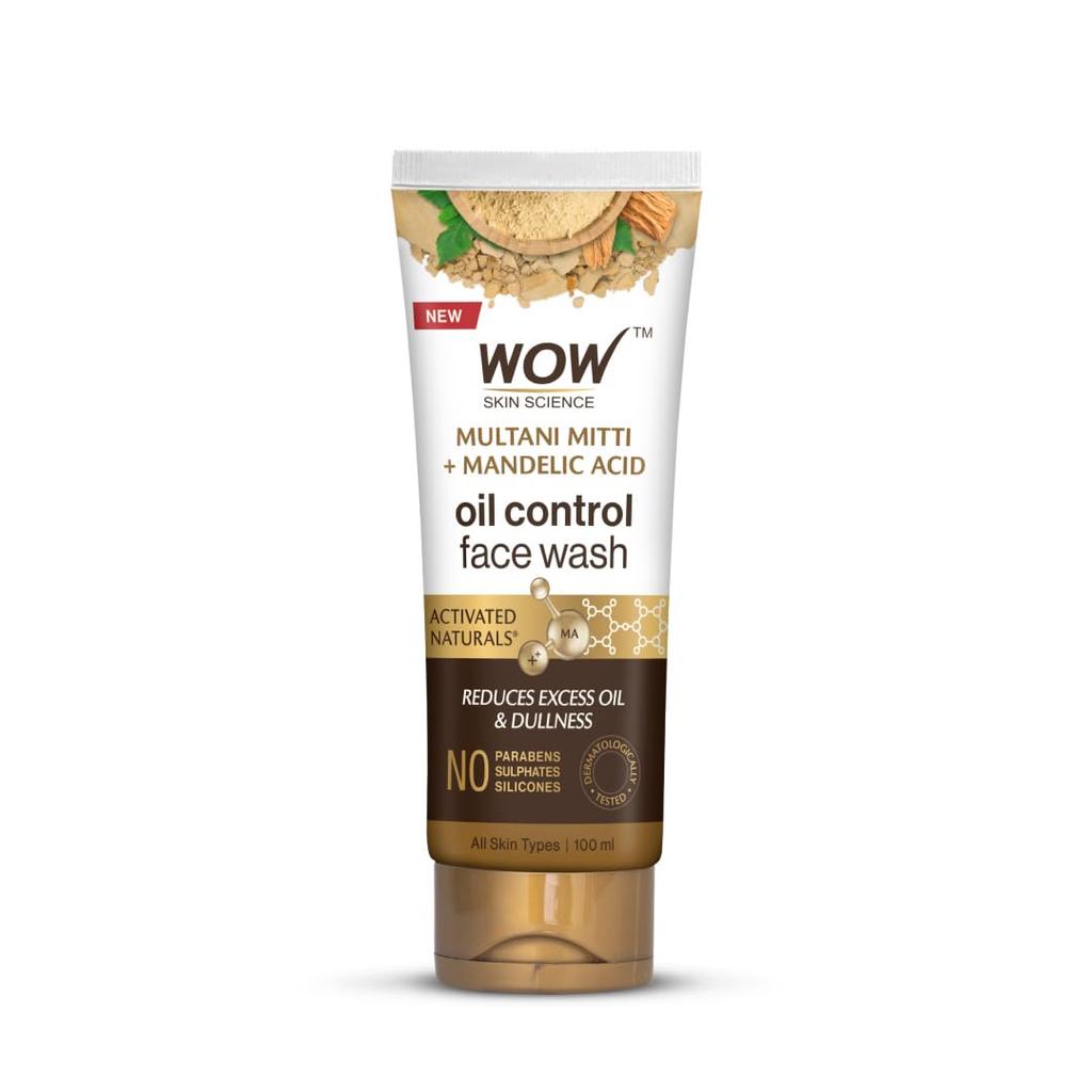 WOW Skin Science Purifying Multani Mitti Face Wash for All Skin Types 100 Ml Pack of 1 Brightens Skin