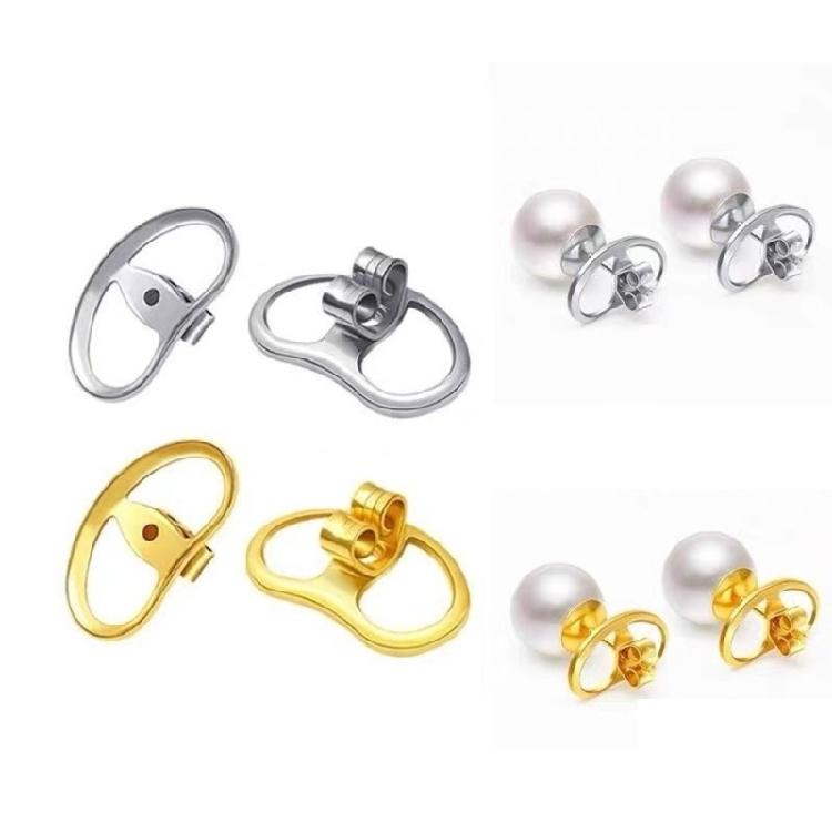 4pcs Earring Lifters Pierced Earring Backings Lifters Hypoallergenic Safety Use