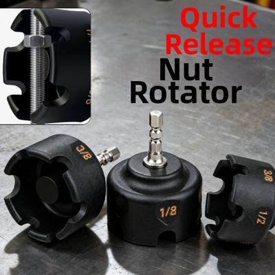 Quick Release Nut Drill Bit Socket High-Hardness 3/8 1/4 1/2 Nut Zipper Drill Attachment Adjustable Hex Shank Nut Remover