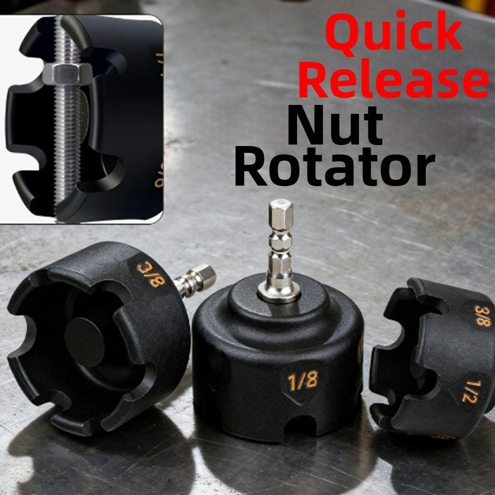 3/8 1/4 1/2 Nut Drill Bit Socket Quick Release Nut Remover Nut Zipper Drill Attachment Hand Tools