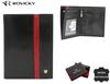 Large men's leather wallet with RFID system without external clasp - Rovicky