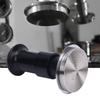 Coffee Hammer Black Thrded Double Spring 30lbs Pressure Stainless Steel Coffee Tamper for Coffee NaMachine Accessory