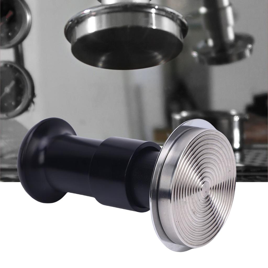 Coffee Hammer Black Thrded Double Spring 30lbs Pressure Stainless Steel Coffee Tamper for Coffee NaMachine Accessory