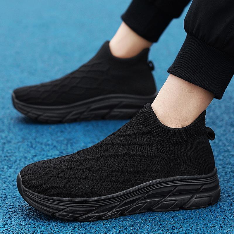 Zapatillas Deportivas Mujer Negro Blanco Caqui Hombres Casuales Ligeras Slip-on Calcetines Zapatos Pareja Zapatillas para Correr