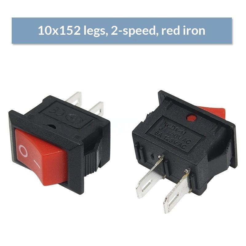 10Pcs KCD11 Rocker Switch 10x15mm Mini Universal Power Toggle Switch for Electronic Component Replacement