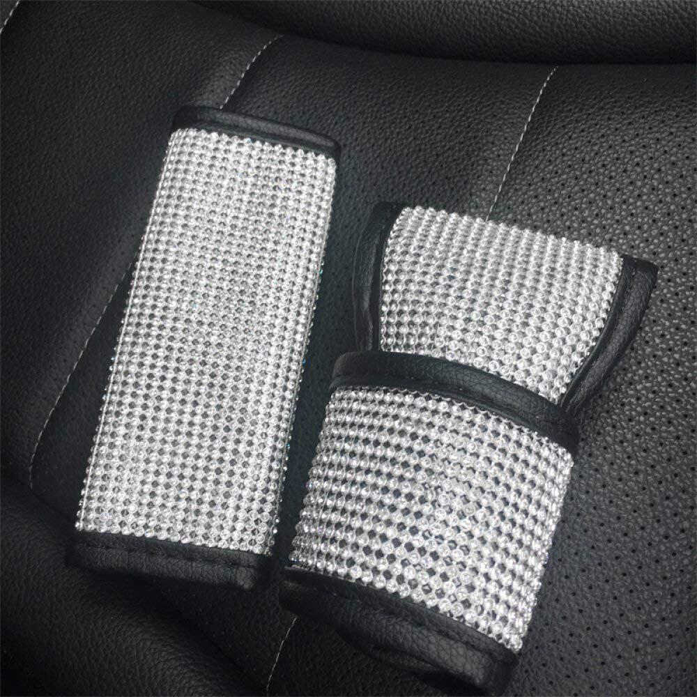 Bling Universal Car-styling Auto Accessories Set Shift Knob Cover Handbrake Cover Seat Belt Cover