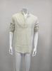 Men's Plus Size Long-Sleeved Linen-Cotton Shirt - Solid Color, Loose Fit