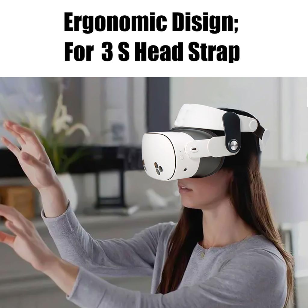 Adjustable Head Support for 3S VR Headsets, Customizable Comfort with Advanced Pressure Reduction