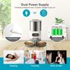 Smart APP Double Outlet Pet Feeder Cat Dog Food Automatic Dispenser Suitable for Small Medium Sized Cats Dogs Remote Feeding