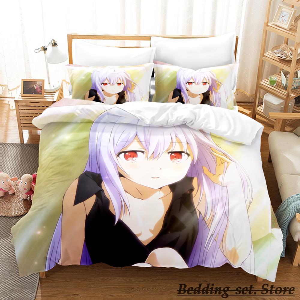 PLASTIC MEMORIES Bedding Set Single Twin Full Queen King Size Bed Set Adult Kid Bedroom Duvetcover Sets Anime Parure De Lit Bed