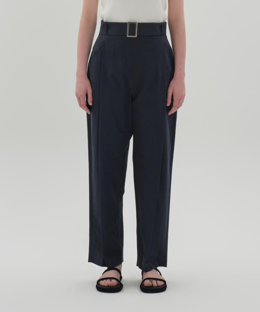 JUN BY JUN K Belted Round Pants_Navy