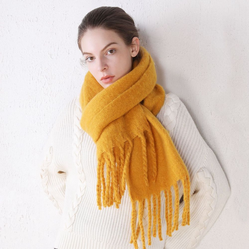 Scarves Classic Autumn Winter Female Cashmere Shawl Pashmina  Wraps Cashmere Scarves Solid Scarf